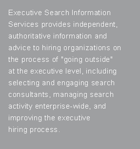 executive search information services overview